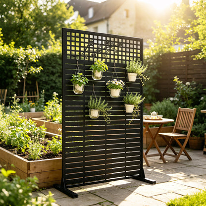 Metal Privacy Screen, Rustproof, for Patio & Garden