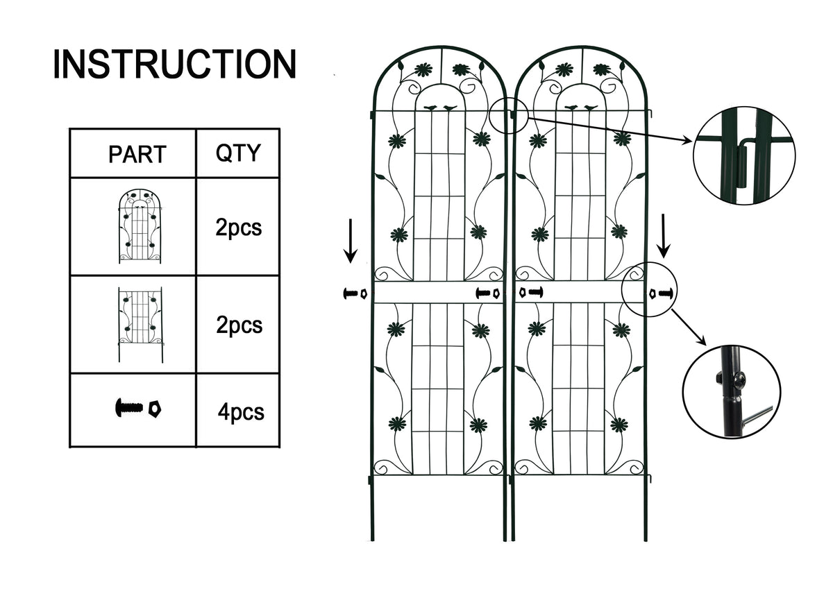 Metal Garden Trellis Installation Guide
