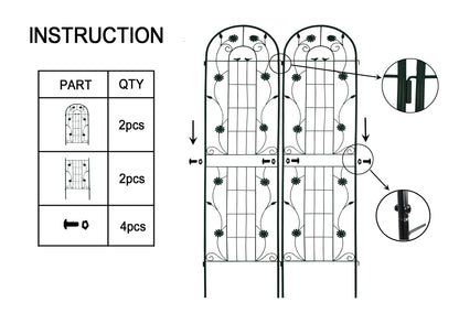 Metal Garden Trellis Installation Guide