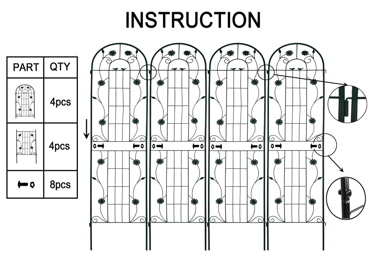 Metal Garden Trellis Installation Guide