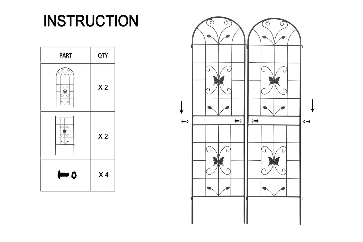 Metal Garden Trellis Installation Guide
