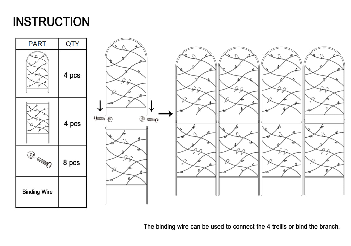 Metal Garden Trellis Installation Guide