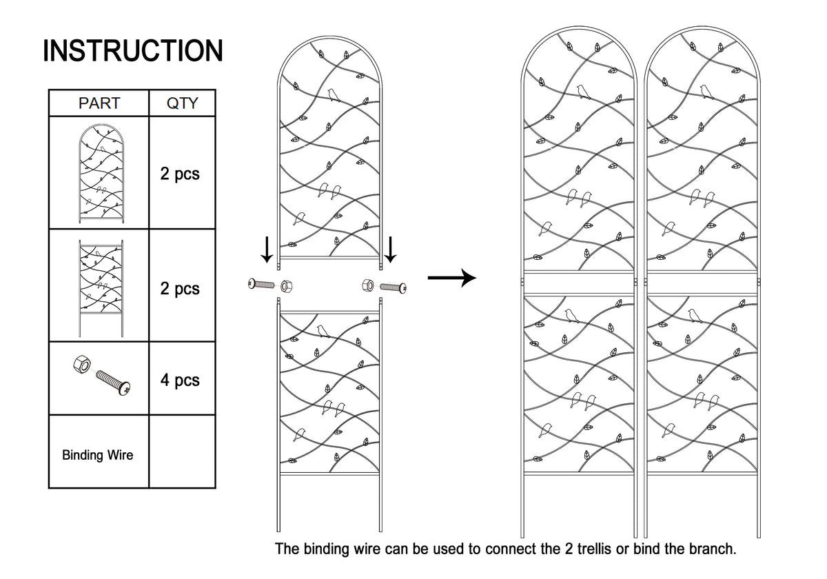 Metal Garden Trellis Installation Guide