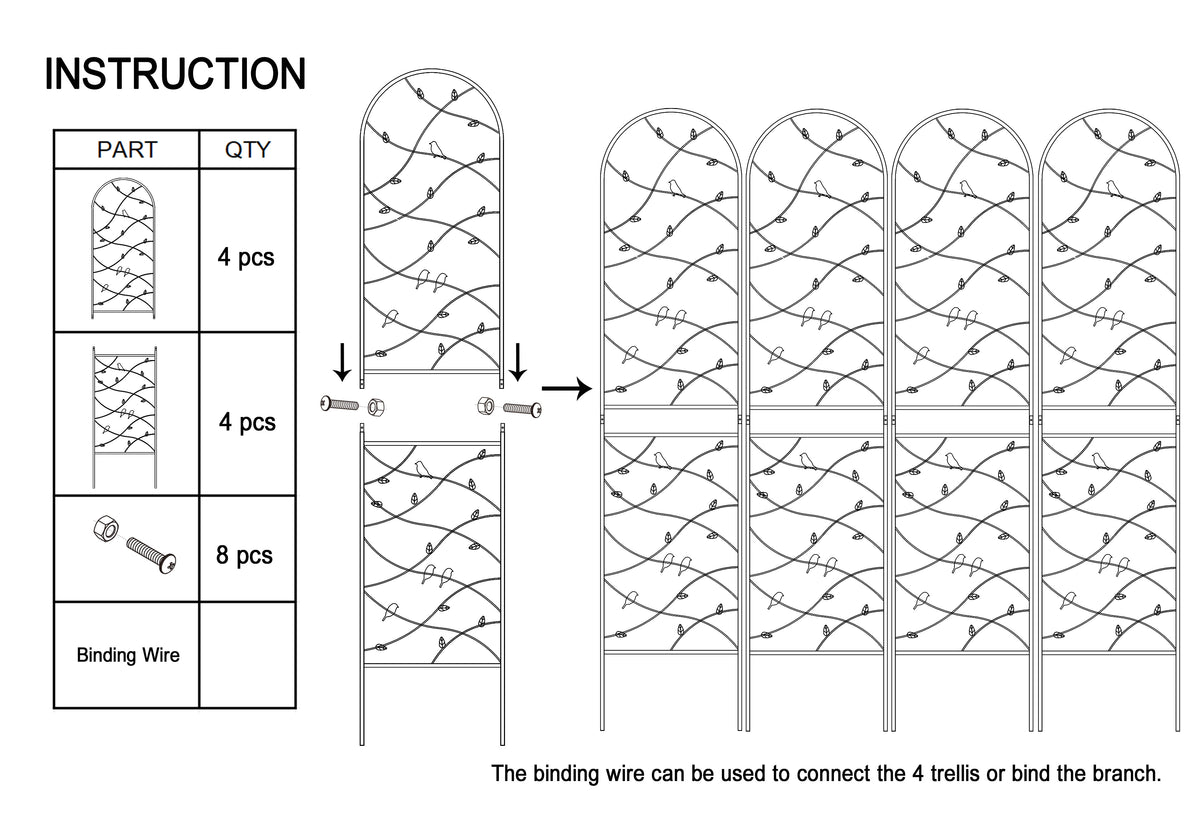 Metal Garden Trellis Installation Guide