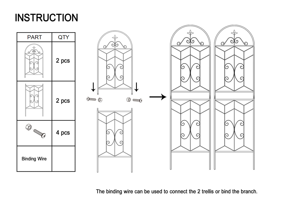 Metal Garden Trellis Installation Guide