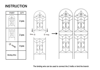 Metal Garden Trellis Installation Guide