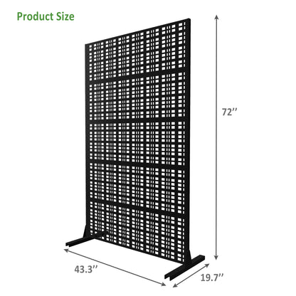 Metal Privacy Screen Dimensions – 43.3"W x 72"H